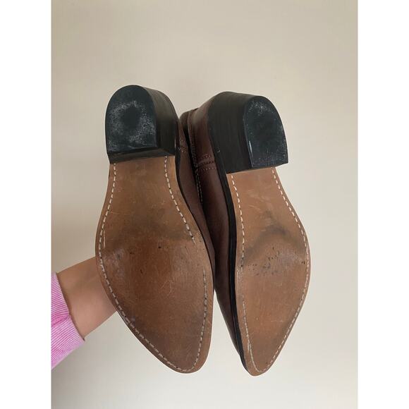 Masterson Boot Co. womens brown leather cowboy cowgirl western boots size 7 - Picture 5 of 7